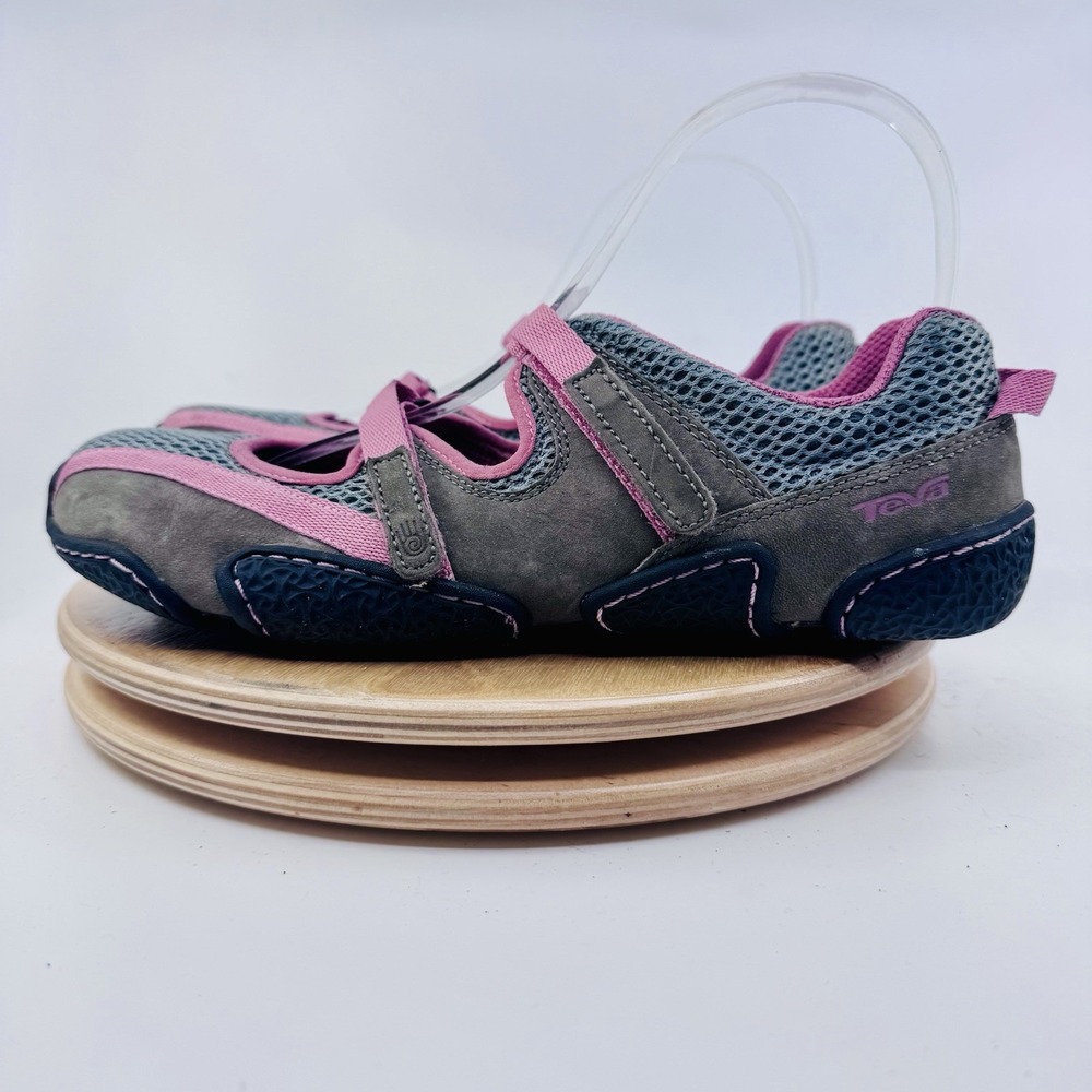 Teva Dristi Shoes Sandals Womens 8 Gray Pink Mary Jane Hiking Outdoor Shoes Y2K